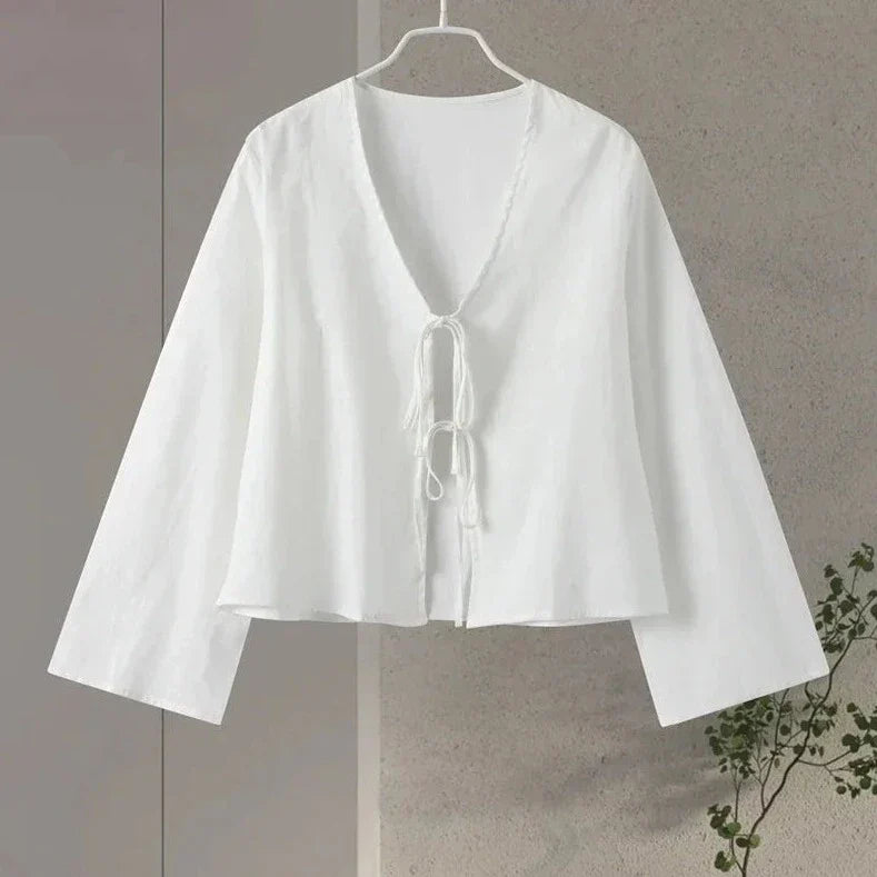 World Of Women - Linen Shirt With Laces