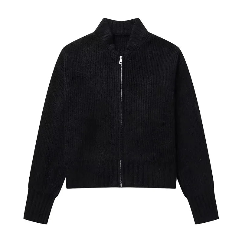 Lucy - Women's Short Knitted Cardigan Jacket