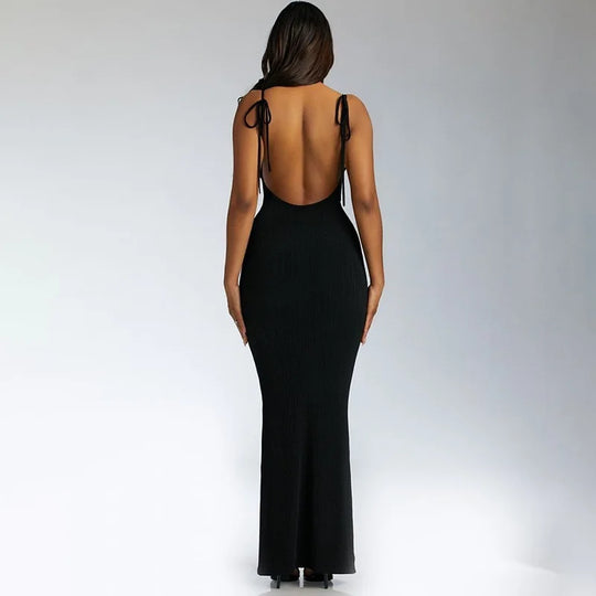 W.O.W. Backless Maxi Dress