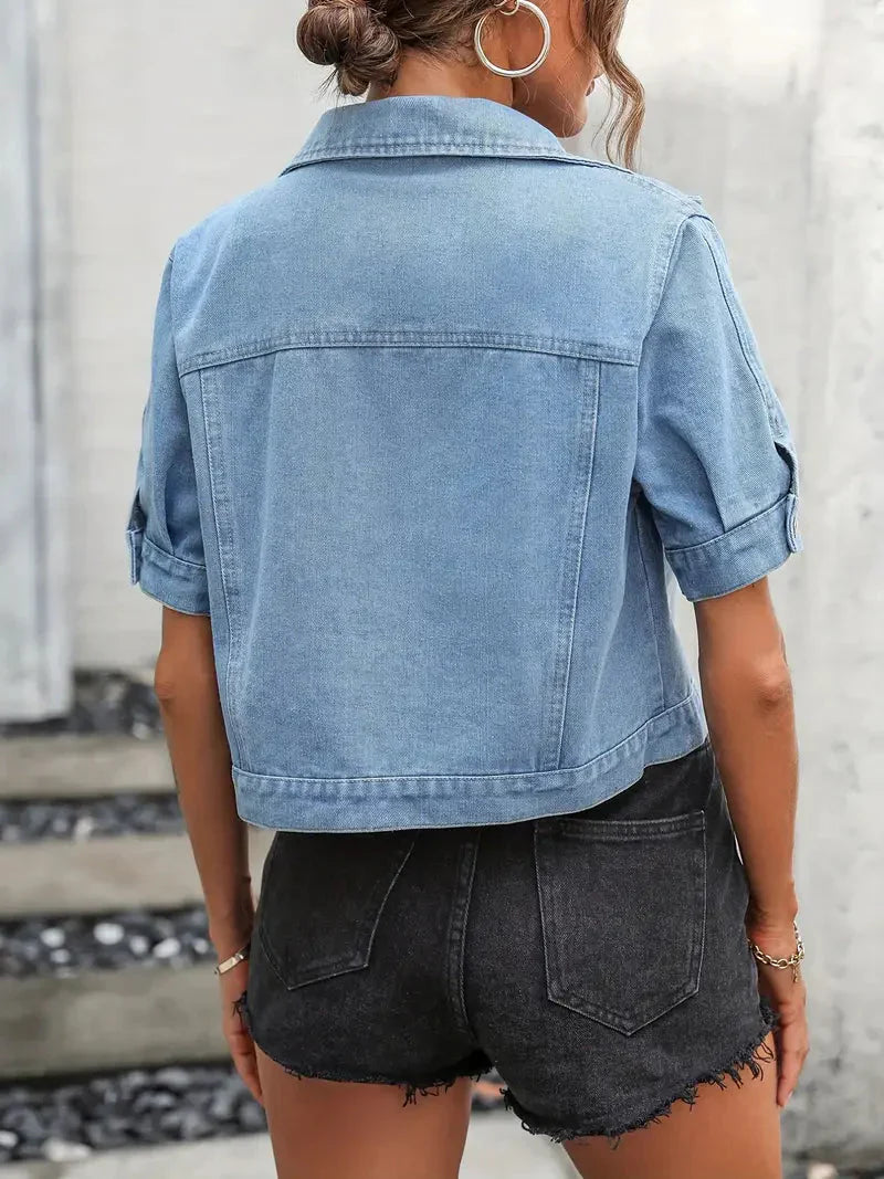 Janca Jacket - Short-sleeved denim jacket