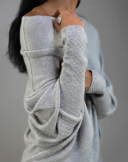 Jacques - Asymmetric Sweater with Open Neck