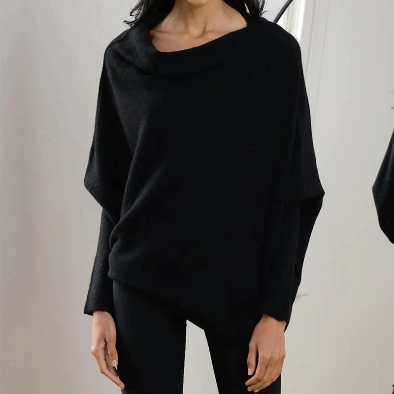 Jacques - Asymmetric Sweater with Open Neck