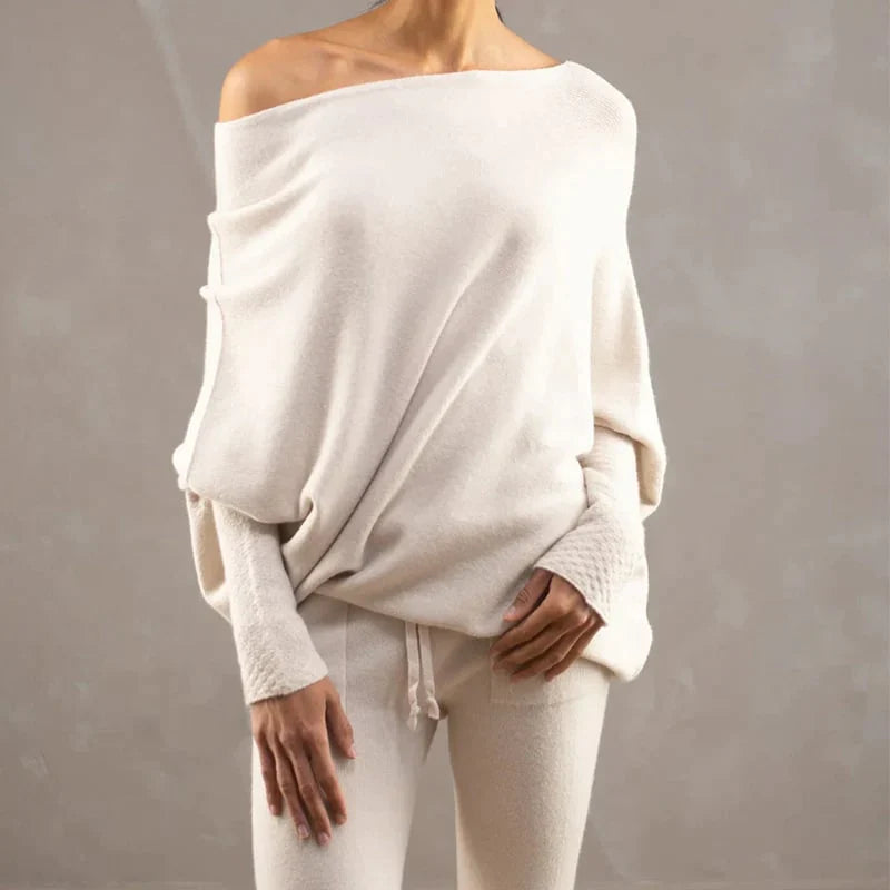 Jacques - Asymmetric Sweater with Open Neck