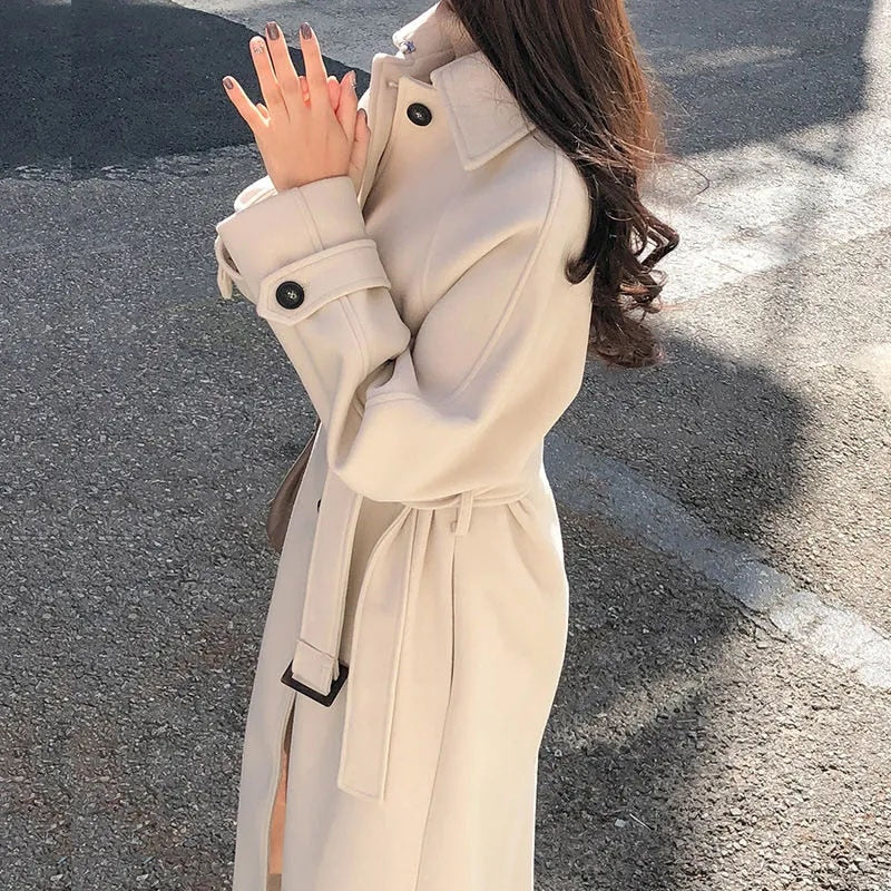 Elegant Long Winter Coat for Women