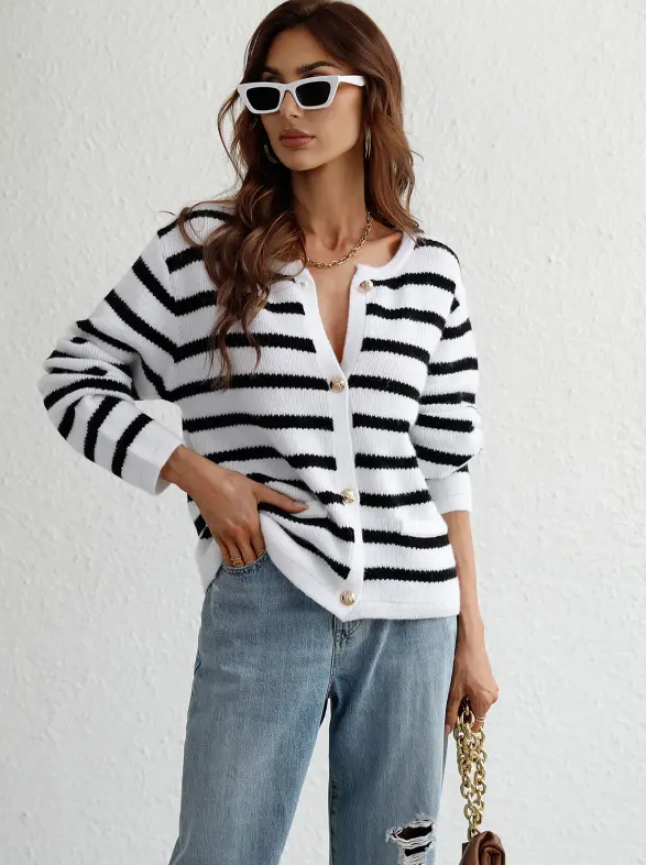 Classic Striped Sweater for Women