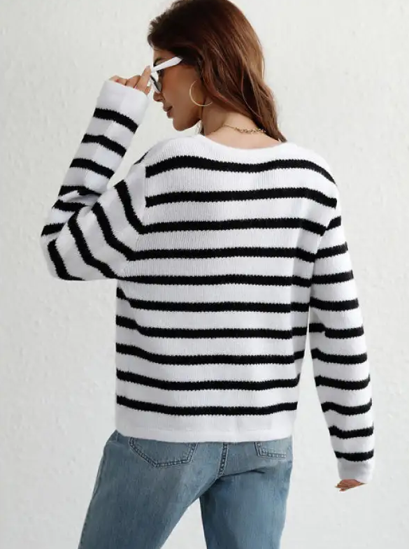 Classic Striped Sweater for Women