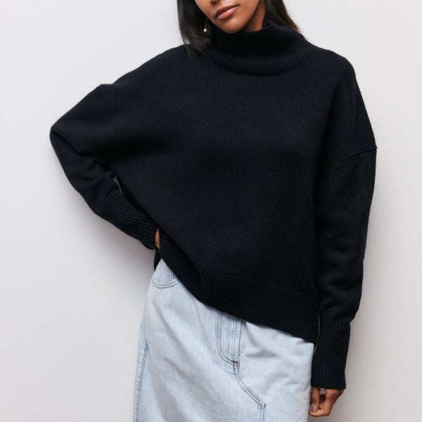 Mare Sweater - Warm long-sleeved turtleneck jumper