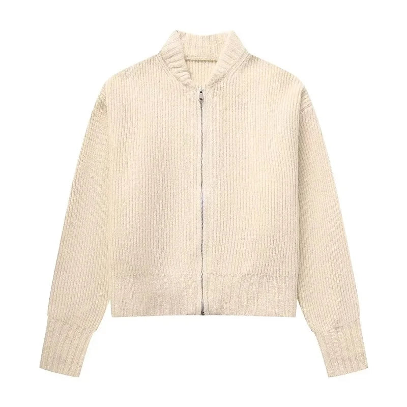 Lucy - Women's Short Knitted Cardigan Jacket