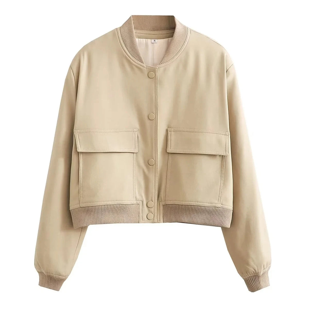 Women's Cropped Bomber Jacket