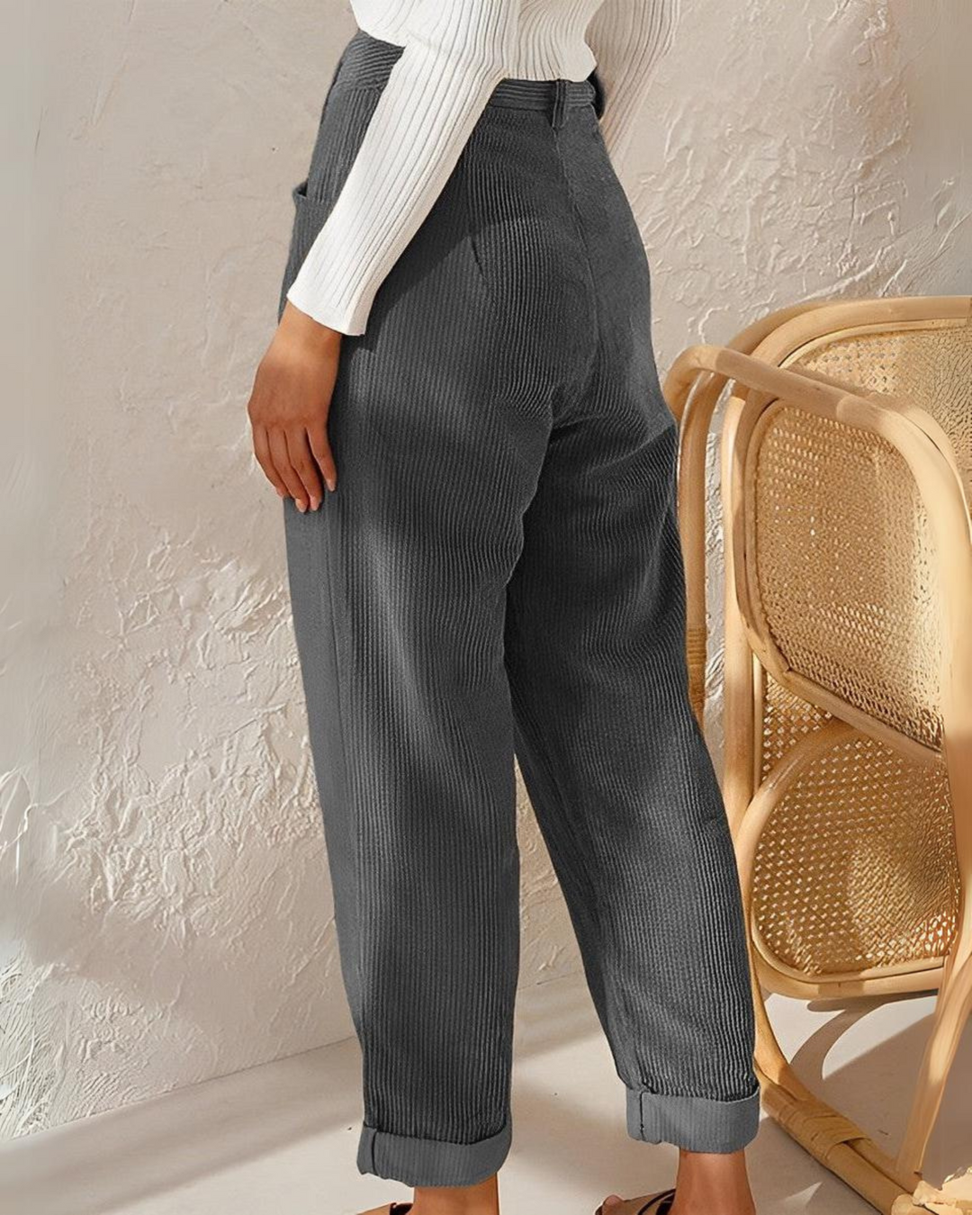 Monika - Fashionable corduroy trousers