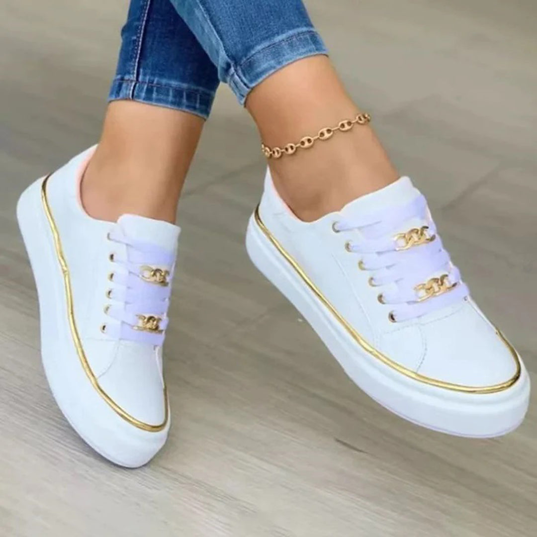 Cina Women's trainers - Chic Gold Accent