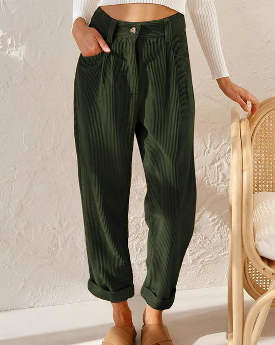 Monika - Fashionable corduroy trousers