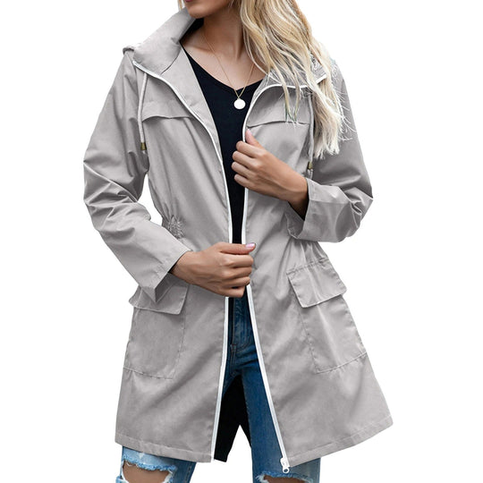 Helen -  Lightweight Windproof and Waterproof Long Jacket