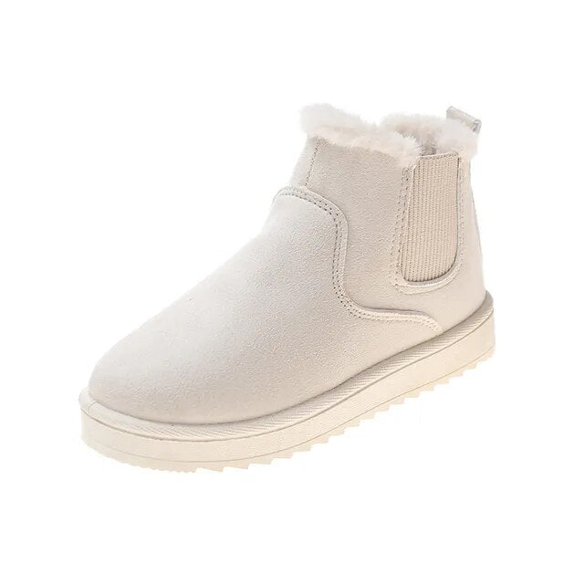 Elisa  - Trendy Fluffy Thermal Slip-On Snow Boots