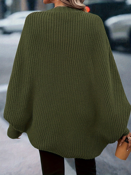 Oversized Cardigan with Wide Sleeves