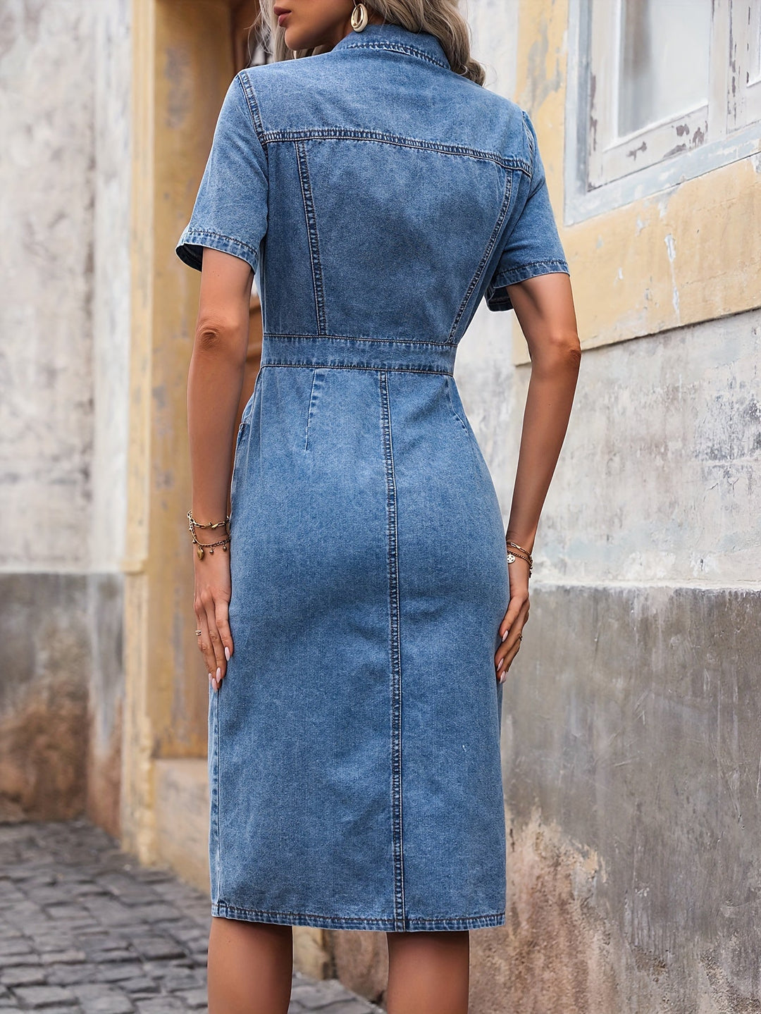 Blue Denim Dress Classic and Versatile Fashion Choice