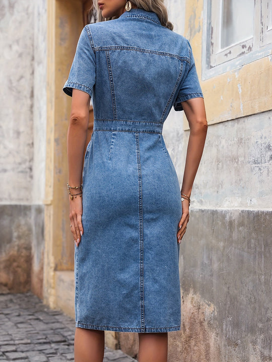 Blue Denim Dress Classic and Versatile Fashion Choice