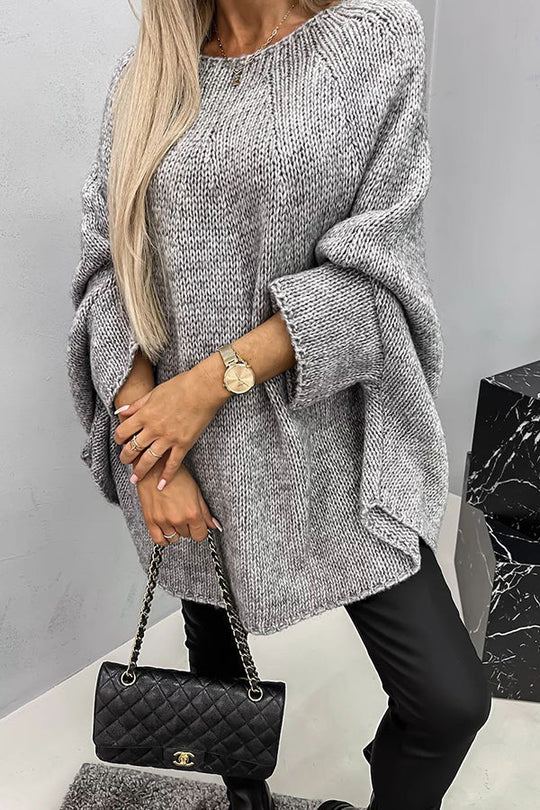 Relaxed Fit Wool Sweater for Women