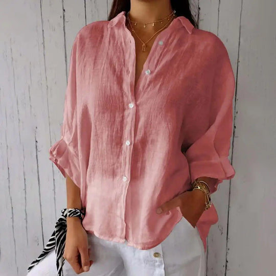 Lize - Linen Women's Blouse For Summer