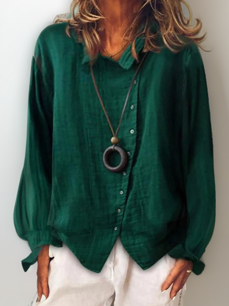 Button-Down Shirt with Long Sleeves