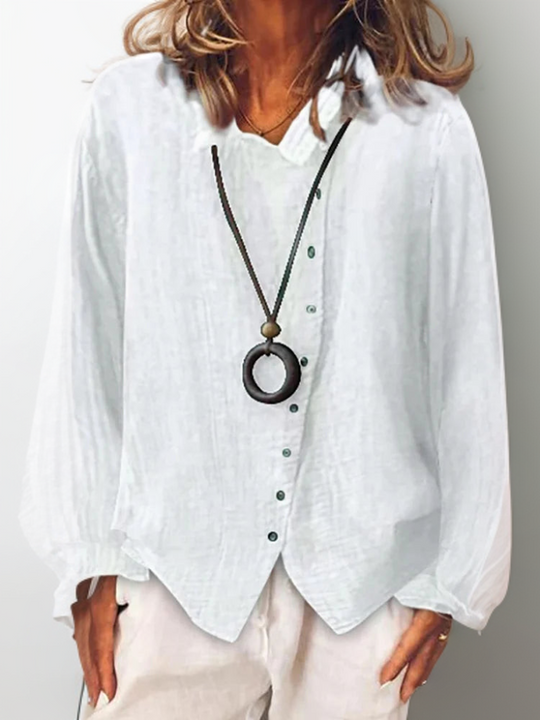 Button-Down Shirt with Long Sleeves