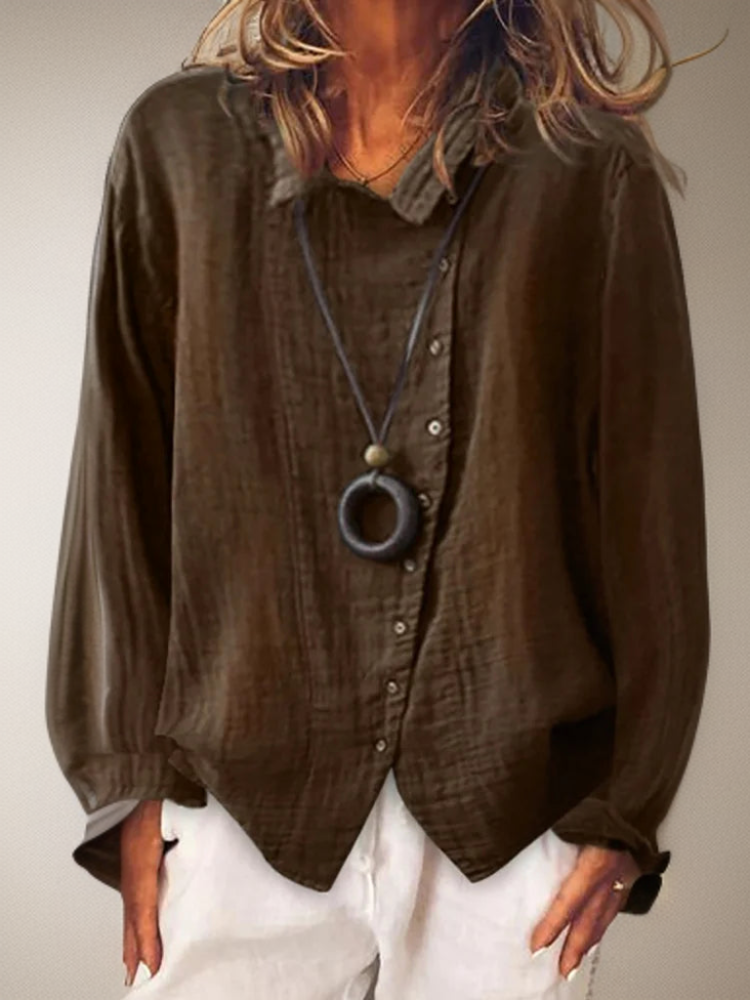 Button-Down Shirt with Long Sleeves