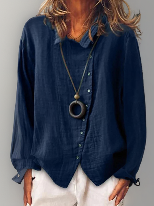 Button-Down Shirt with Long Sleeves