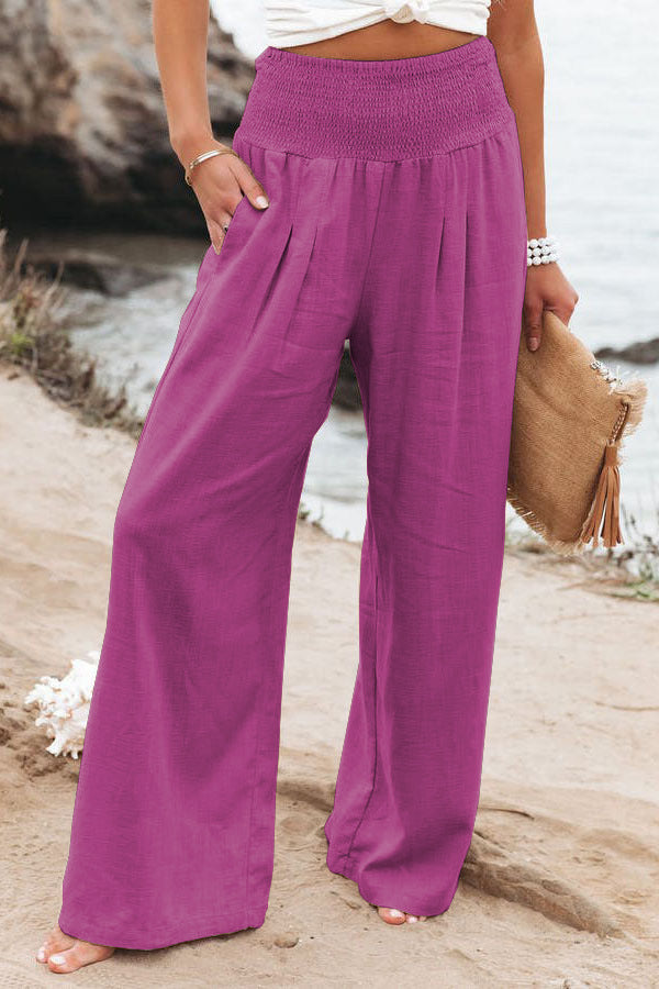 Oliva - Casual trousers with wide legs