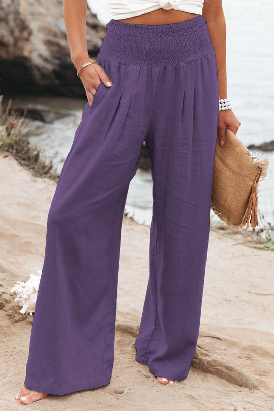 Oliva - Casual trousers with wide legs