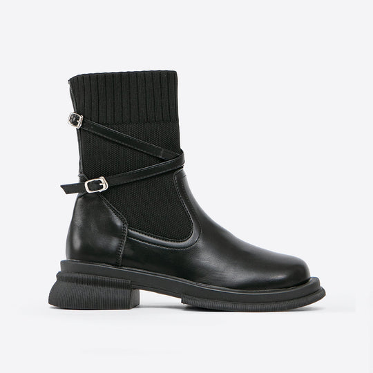 Women's ankle boots with straps