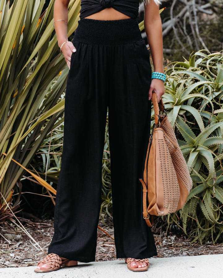 Oliva - Casual trousers with wide legs