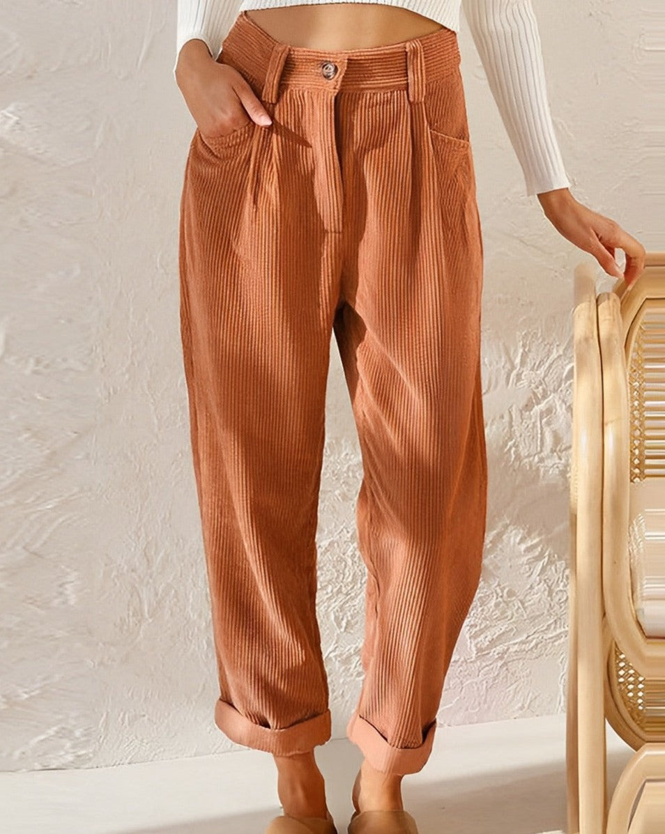 Monika - Fashionable corduroy trousers